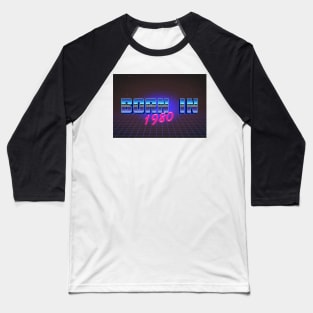 Born In 1980 ∆∆∆ Retro Outrun Birthday Design Baseball T-Shirt